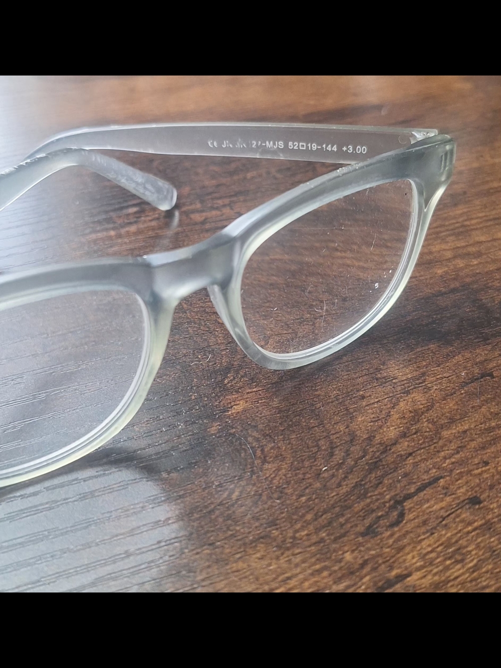 Jones New York Matte Gray Reading Frames 53mm +3.00 WORN